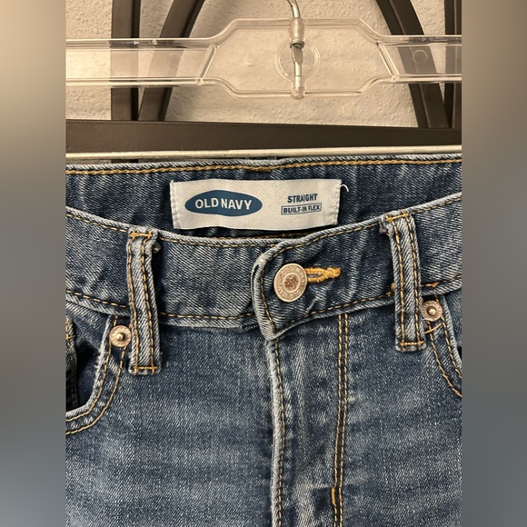 Old Navy boys straight built-in flex blue jeans. Size 12. - Picture 4 of 5